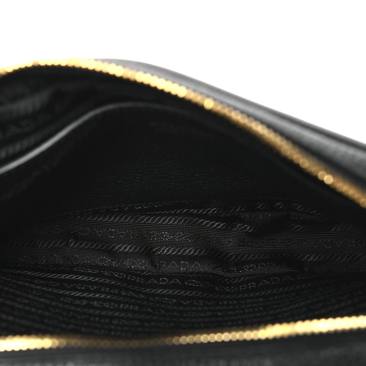 Prada Vitello Daino Soft Medium Double Zip Shoulder Bag Black 5 of 12