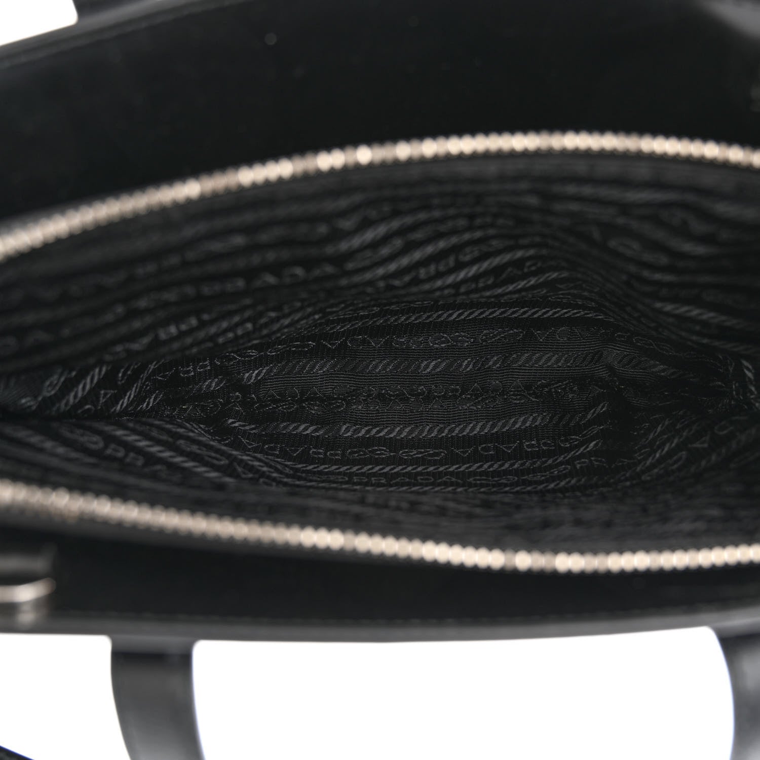 Prada Spazzolato Mini Re-Edition 1995 Double Handle Handbag Black 5 of 10