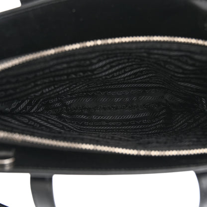 Prada Spazzolato Mini Re-Edition 1995 Double Handle Handbag Black 5 of 10