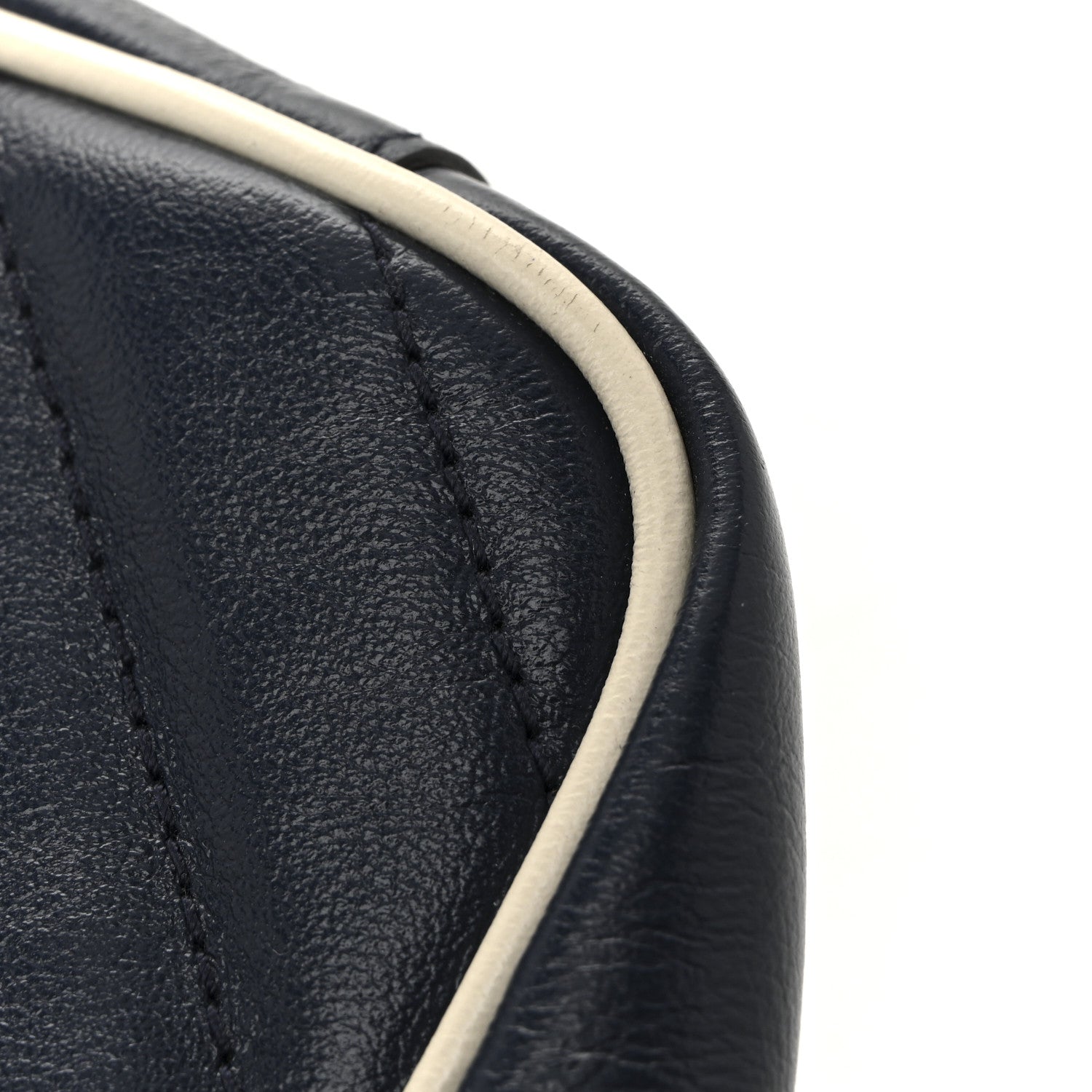 Gucci Vintage Effect Calfskin Matelasse Diagonal Small Torchon GG Marmont Shoulder Bag Blue Agata Mystic White 11 of 14