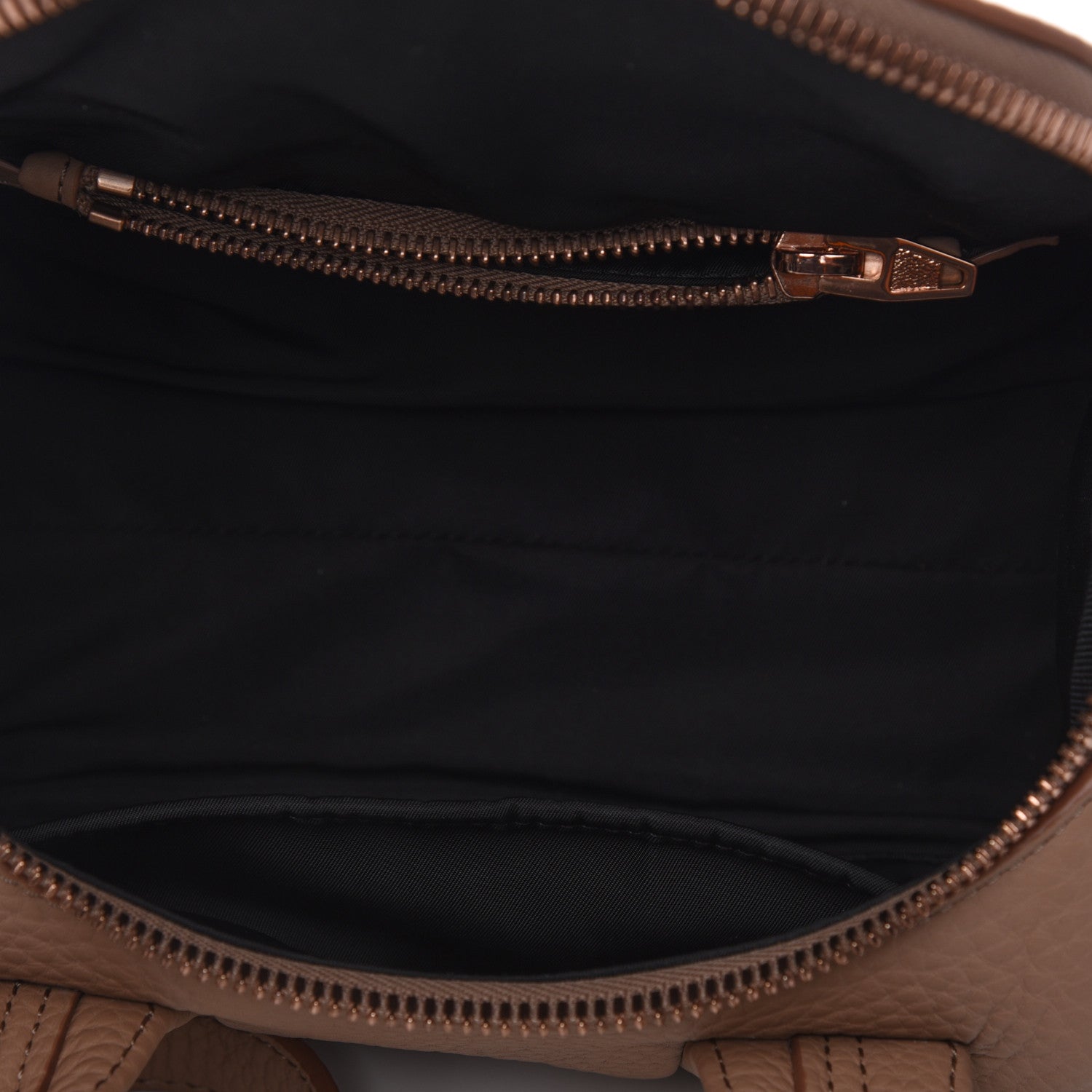 Alexander Wang Pebbled Lambskin Mini Rockie Latte Rose Gold Hardware 5 of 13