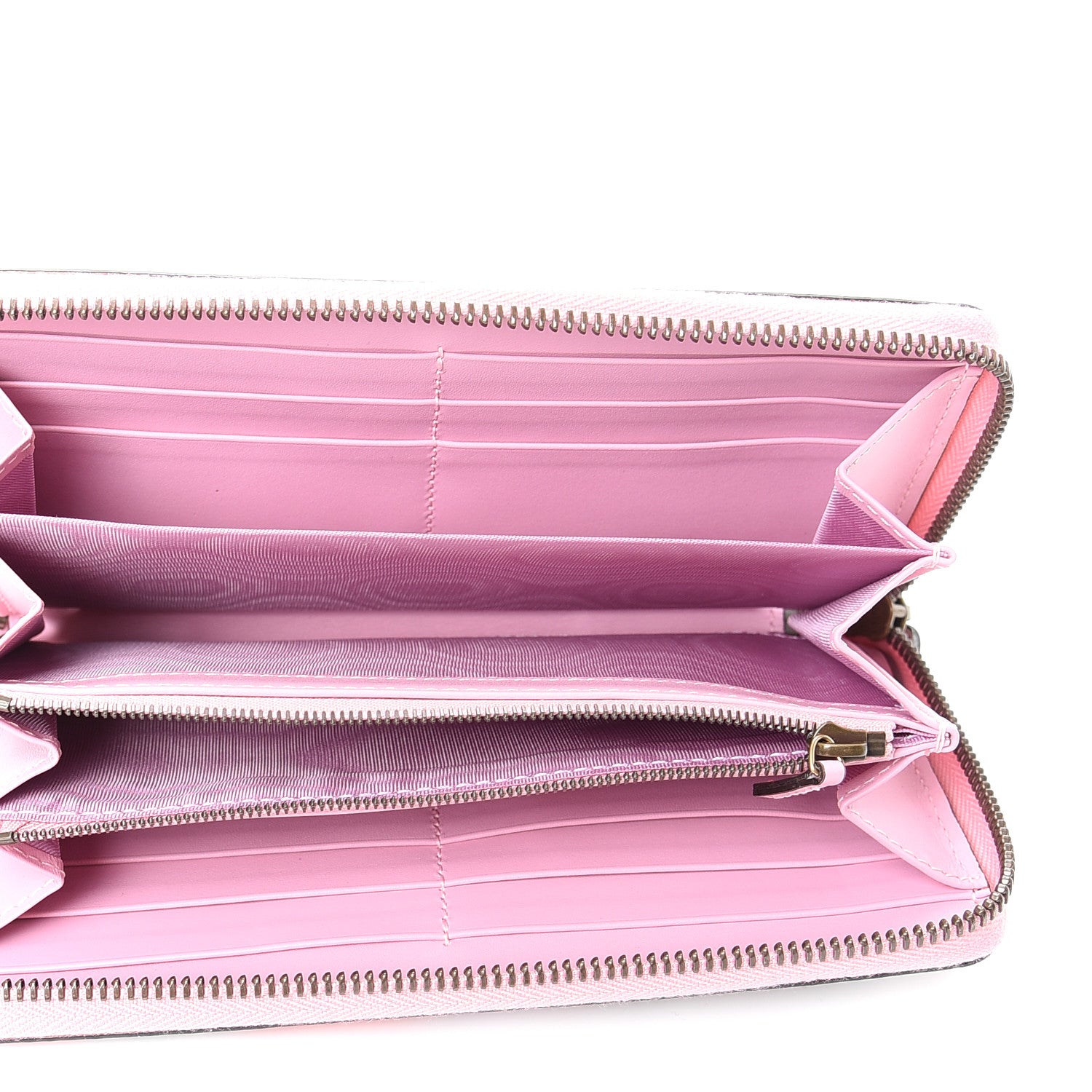 Gucci GG Supreme Monogram Strawberry Zip Around Wallet Light Pink 5 of 7