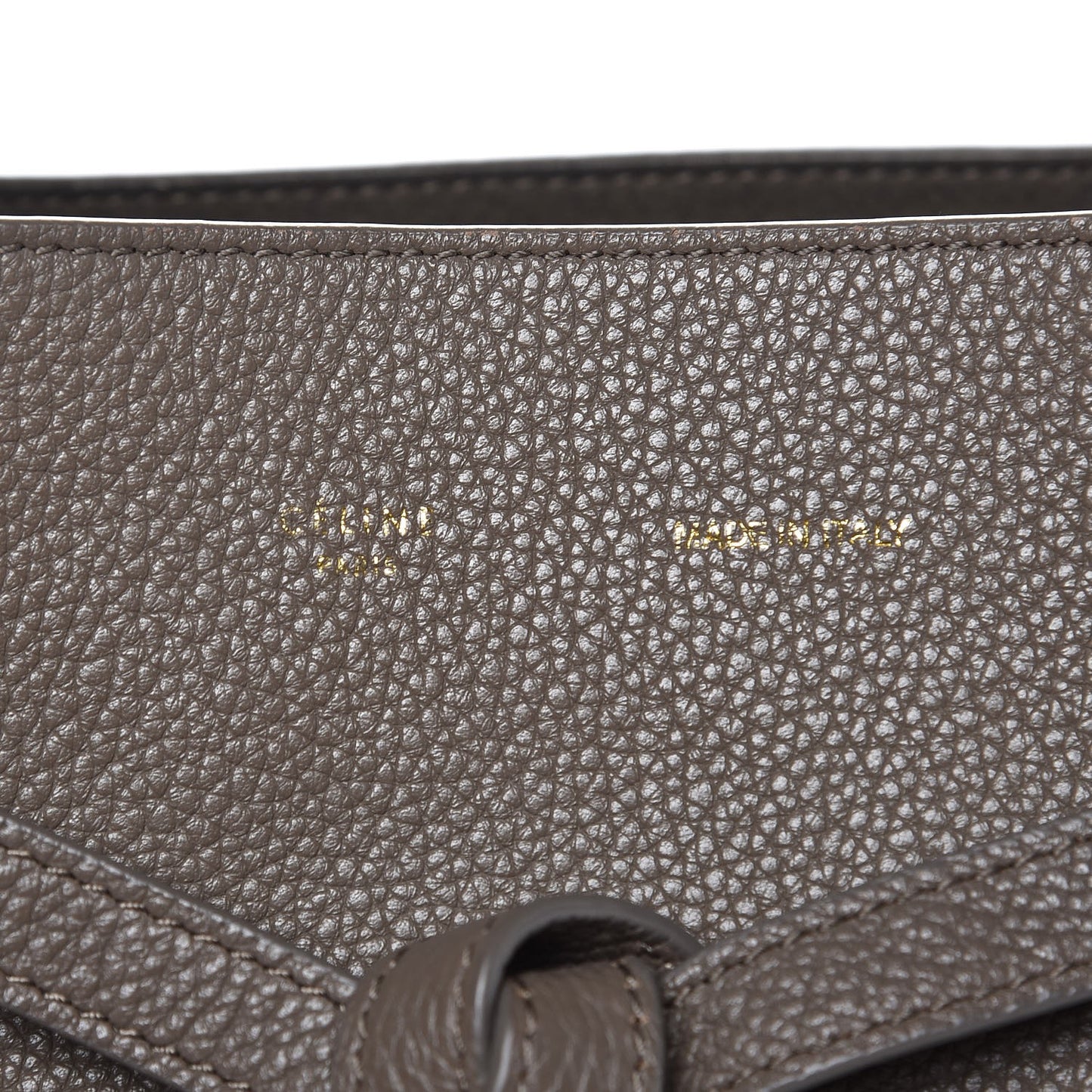 Soft Grained Calfskin Small Belt Cabas Phantom Taupe