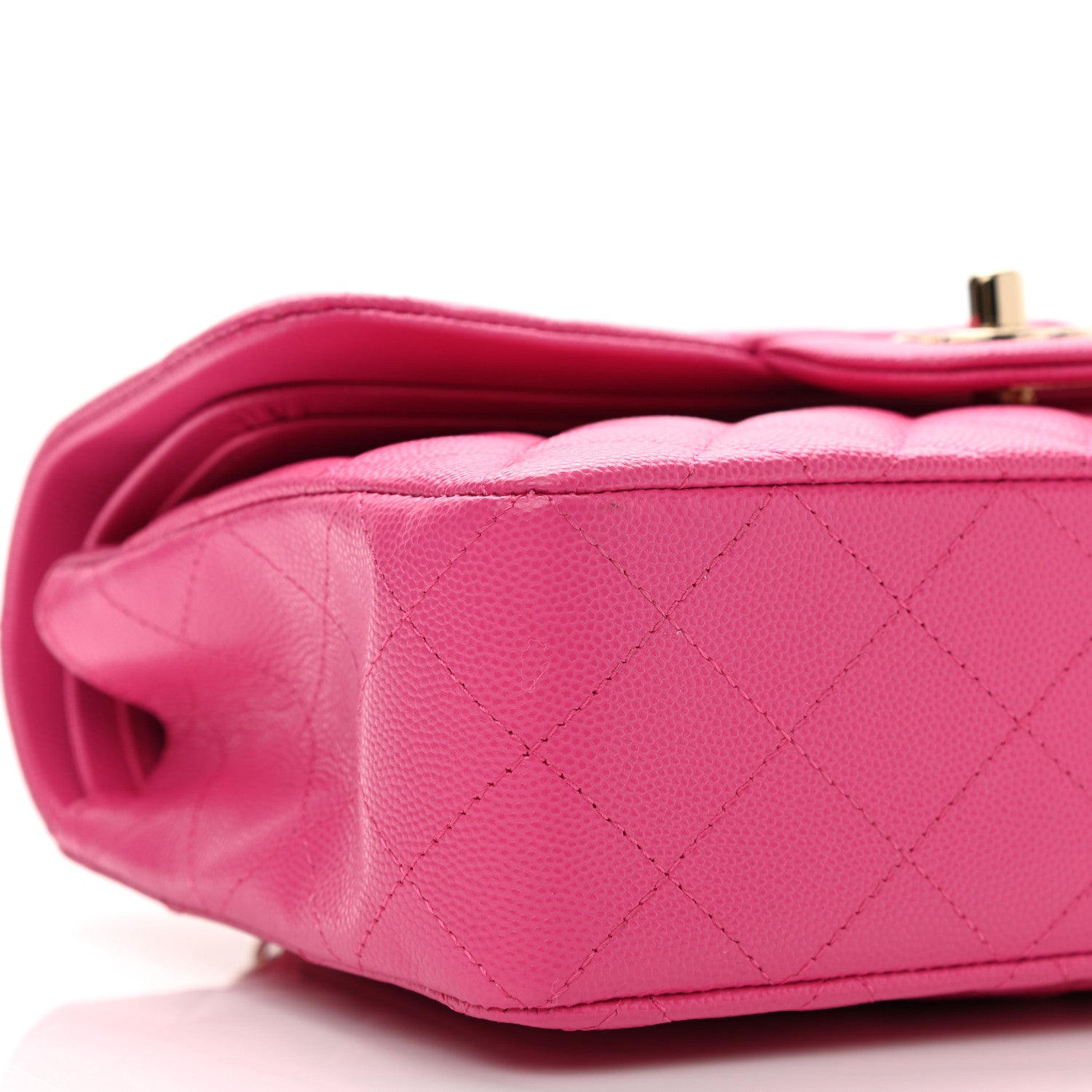 Chanel Caviar Quilted Small Double Flap Dark Pink 9 of 12