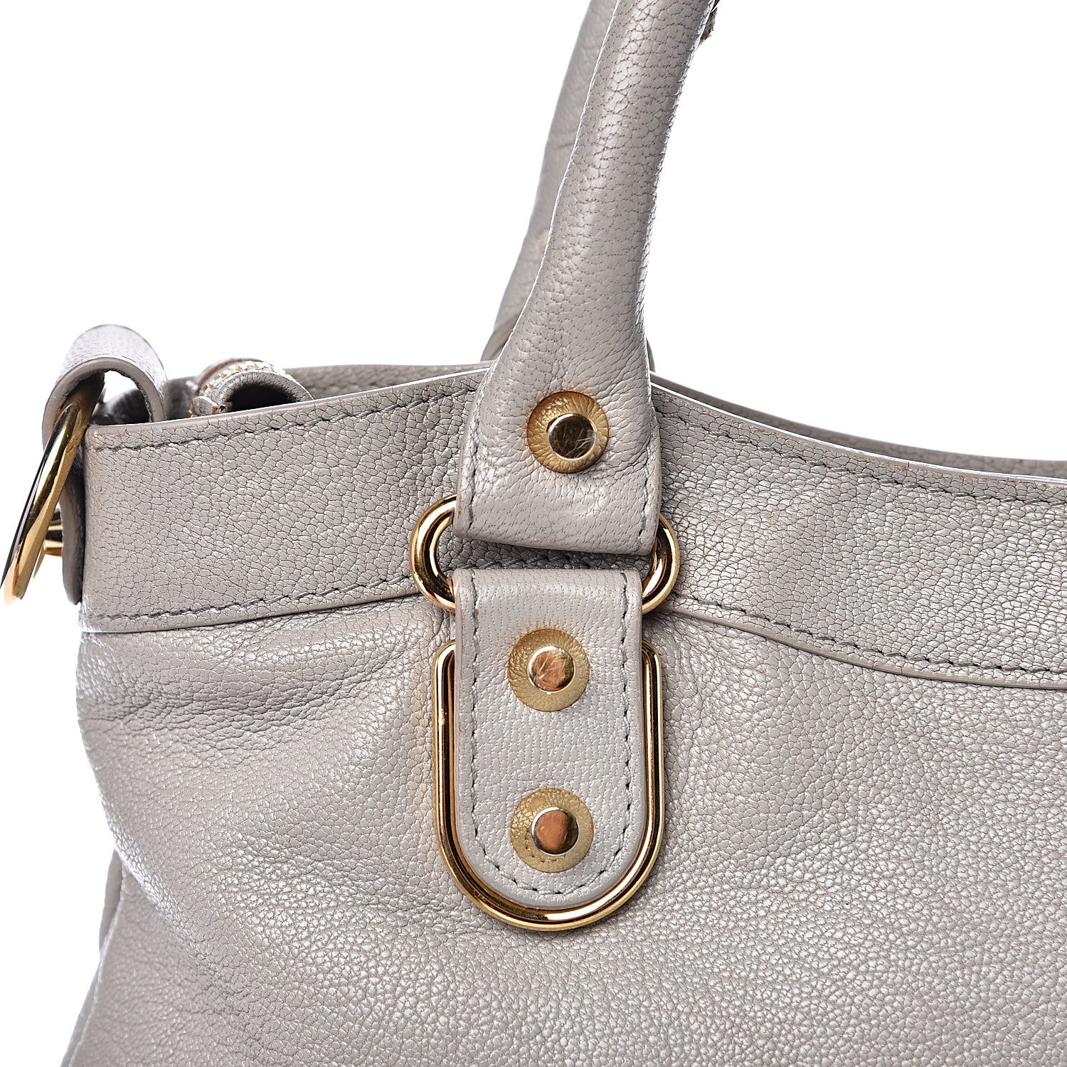 Balenciaga Chevre Gold Metallic Edge Hardware Town Gris Glace 11 of 19