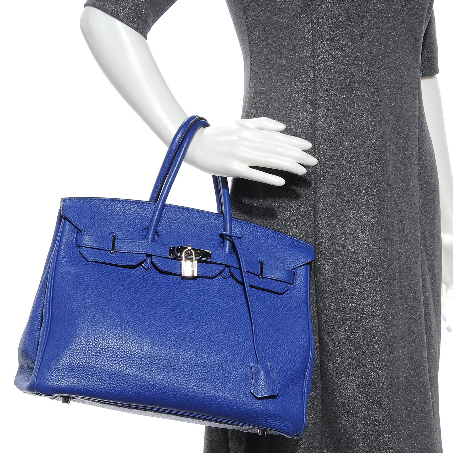 Togo Birkin 35 Bleu Electrique