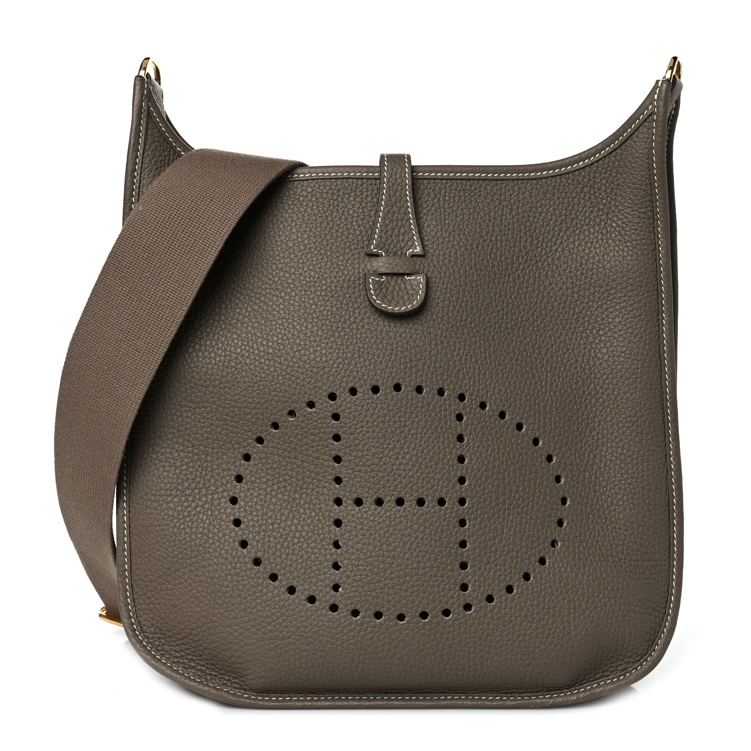Hermes Taurillon Clemence Evelyne III PM Etoupe 1 of 8