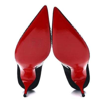 Christian Louboutin Suede Championne Strass 80 Pumps 36.5 Black 5 of 7