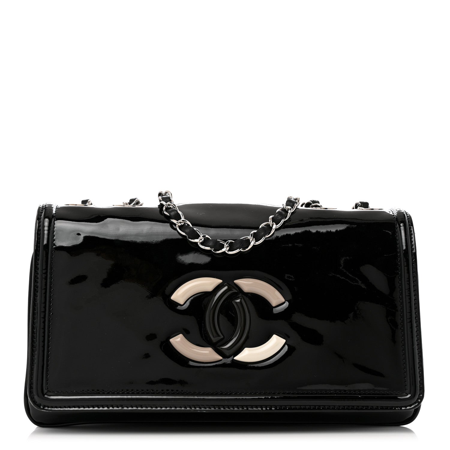 Chanel Vinyl Small Lipstick Flap Bag Black 1 of 13