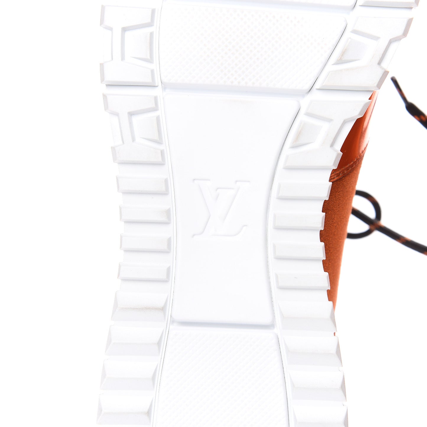Metallic Patent Suede Run Away Sneakers 8 Orange