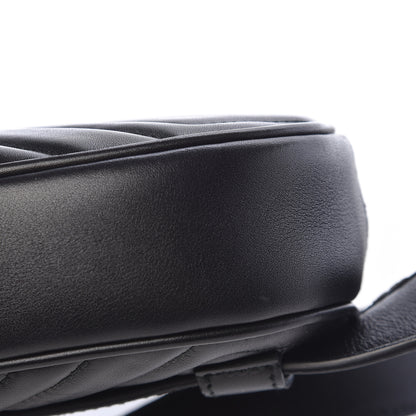 Gucci Calfskin Matelasse GG Marmont Belt Bag 85 34 Black 10 of 11