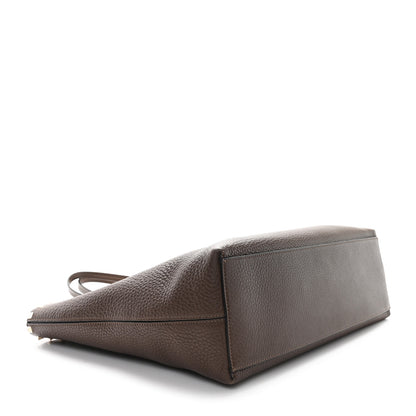 Valentino Garavani Grained Calfskin Rockstud Shoulder Tote Bright Cognac 4 of 11