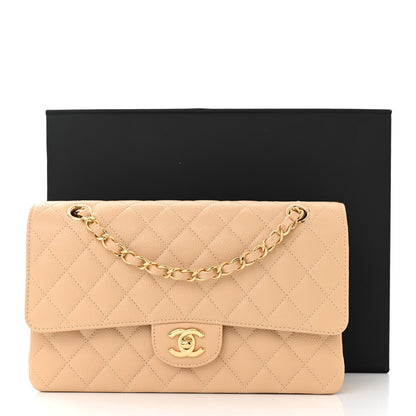 Chanel Caviar Quilted Medium Double Flap Beige 11 of 11