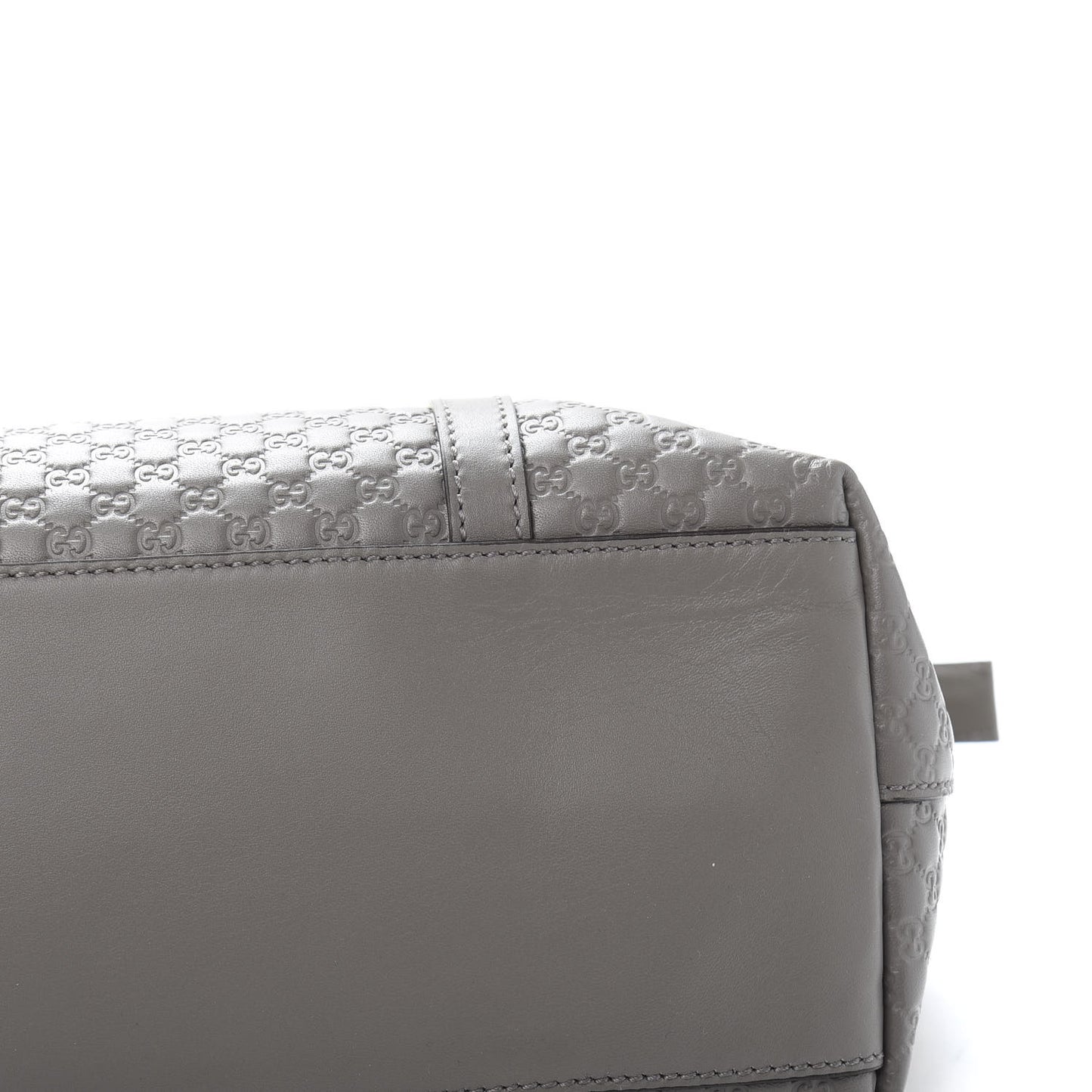 Soft Microguccissima Small Zippered Satchel Loess