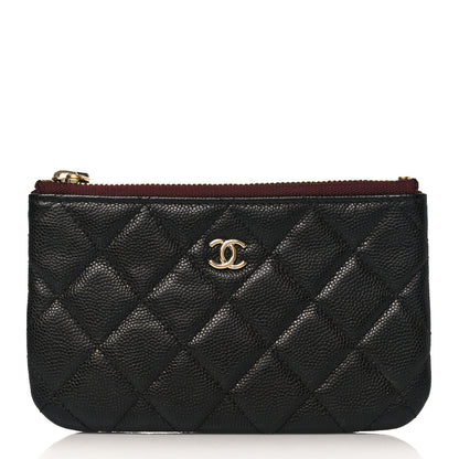 Chanel Caviar Quilted Small Cosmetic Case Black 1 of 8
