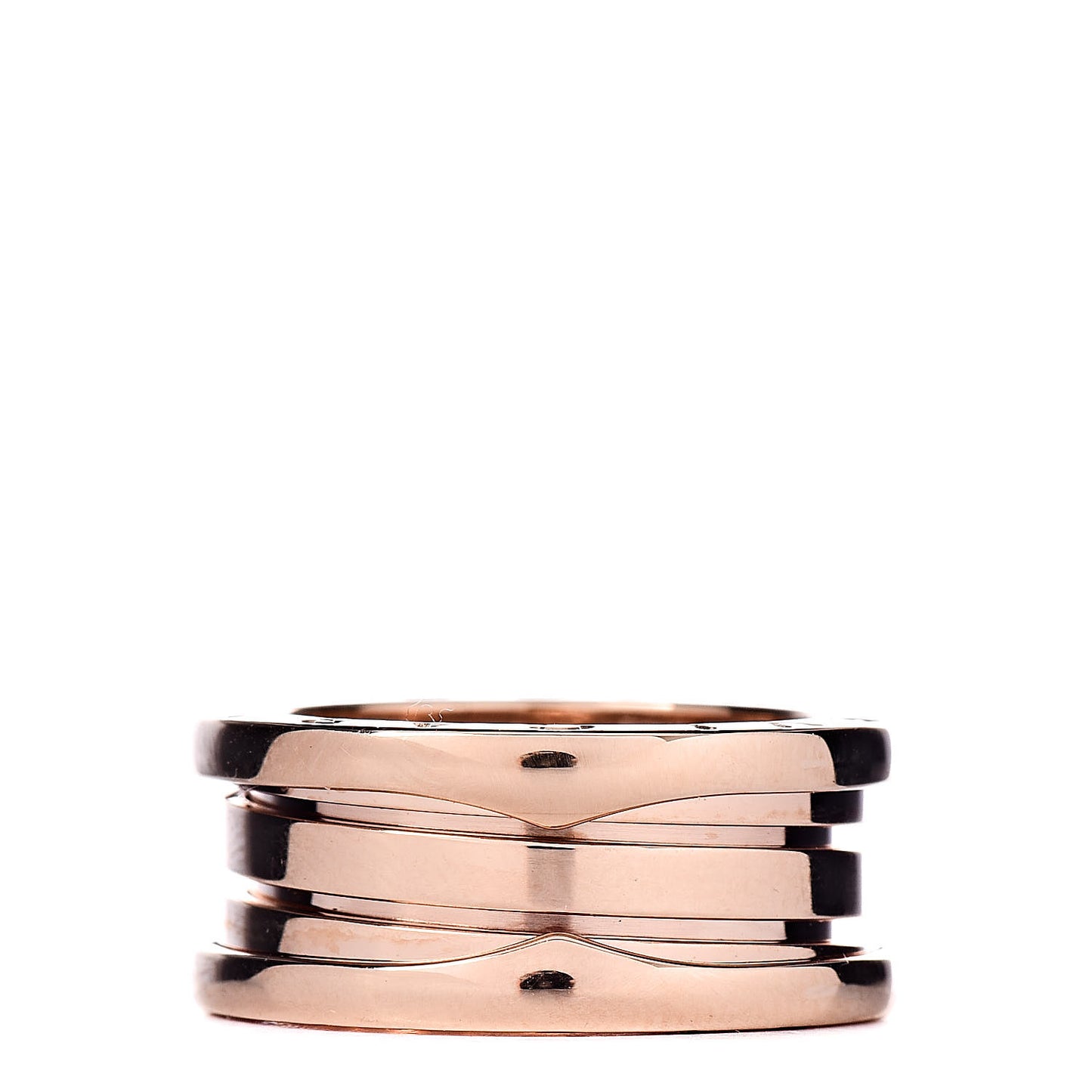 18K Rose Gold B.Zero1 Three-Band Ring 50 5.25