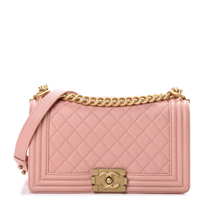 Chanel Caviar Quilted Medium Boy Flap Pink 1 of 9