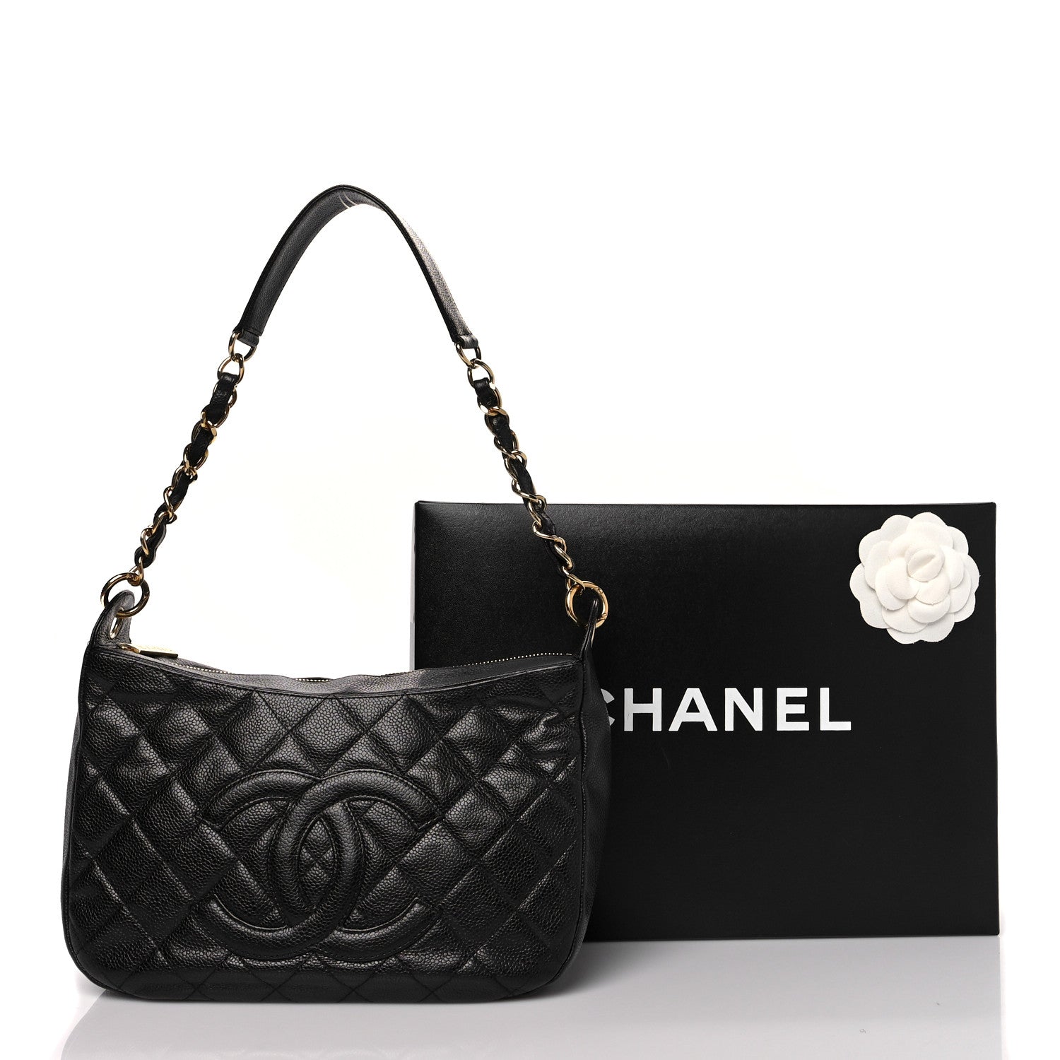 Chanel Caviar Quilted Timeless CC Shoulder Bag Black 11 of 11