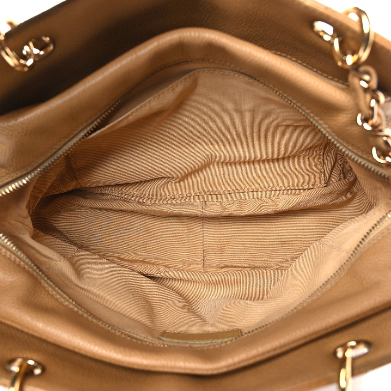 Chanel Caviar Quilted Petit Timeless Tote PTT Dark Beige 5 of 10