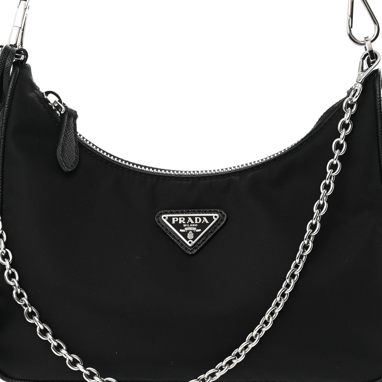 Prada Nylon Re-Edition 2005 Shoulder Bag Black 9 of 13