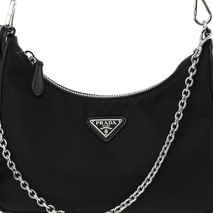 Prada Nylon Re-Edition 2005 Shoulder Bag Black 9 of 13