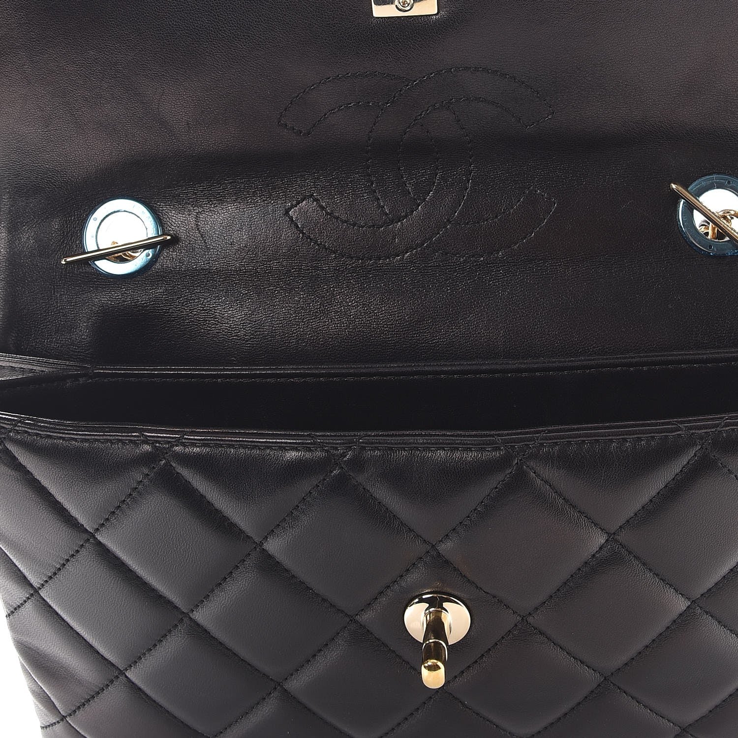 Chanel Lambskin Quilted Medium Trendy CC Flap Black 9 of 10