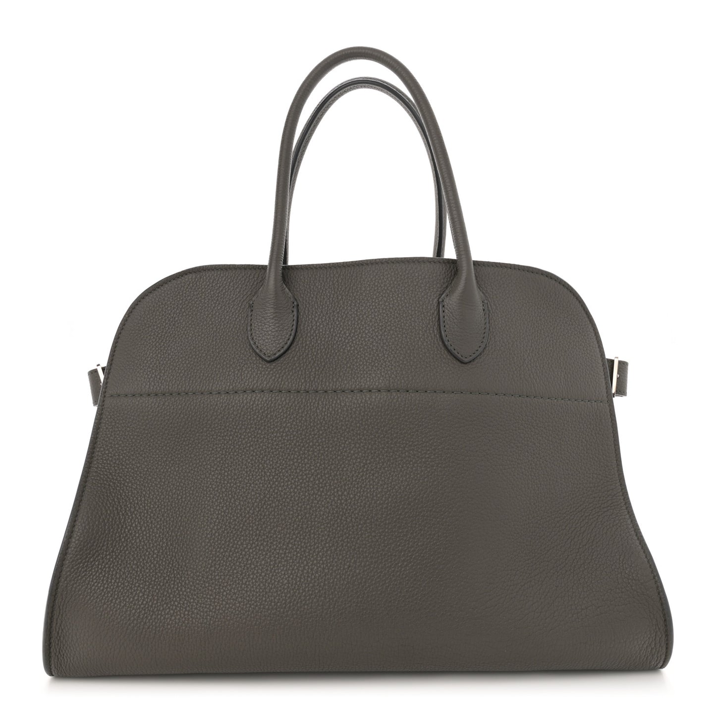 Matte Grained Calfskin Soft Margaux 15 Grey