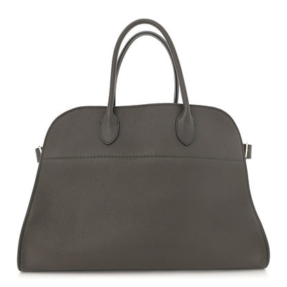 The Row Matte Grained Calfskin Soft Margaux 15 Grey 1 of 14