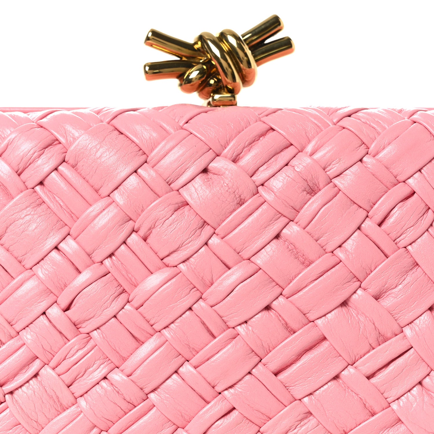 Bottega Veneta Foulard Intrecciato Minaudiere Knot Clutch Ribbon 7 of 12