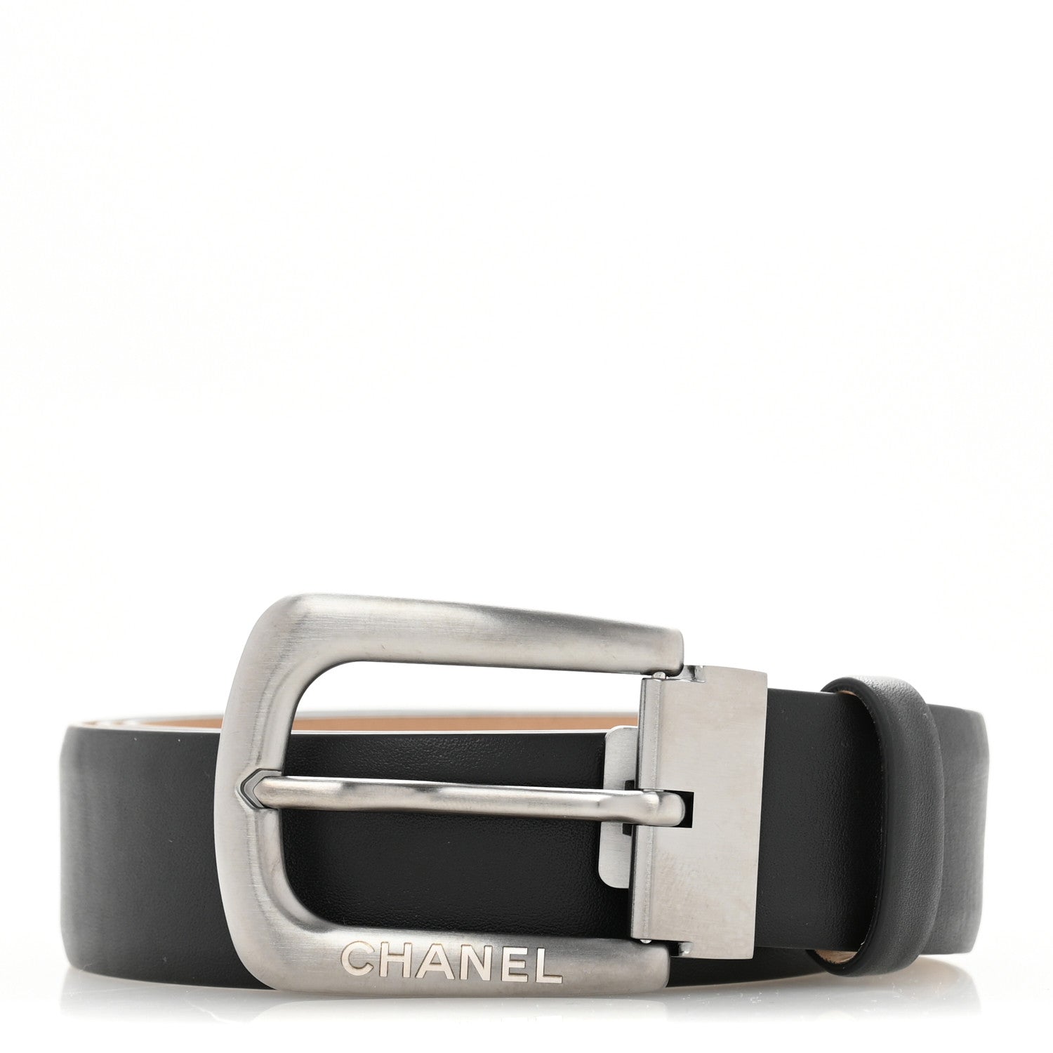 Chanel Calfskin Belt 95 38 Black 1 of 8