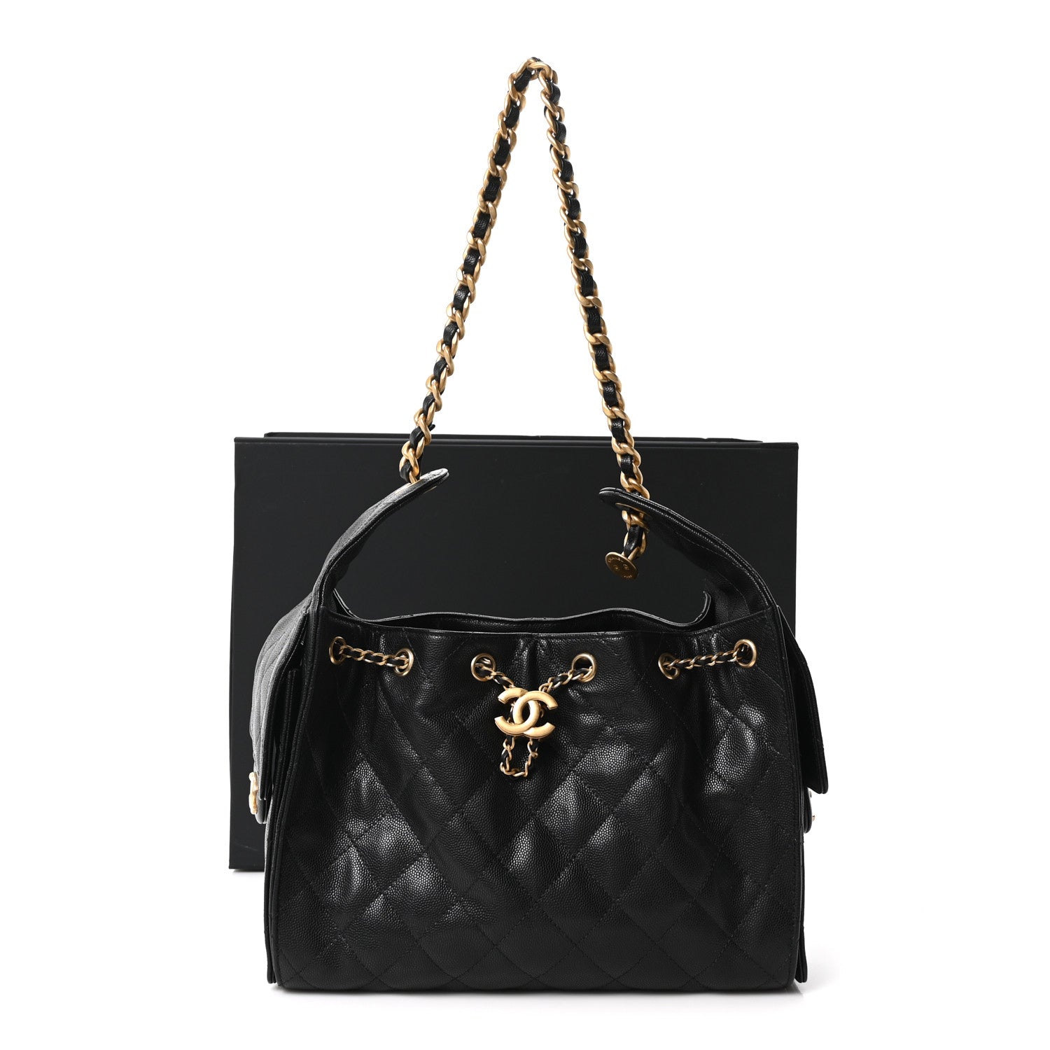 Chanel Caviar Quilted Small Chanel 25 Handbag Black 11 of 11