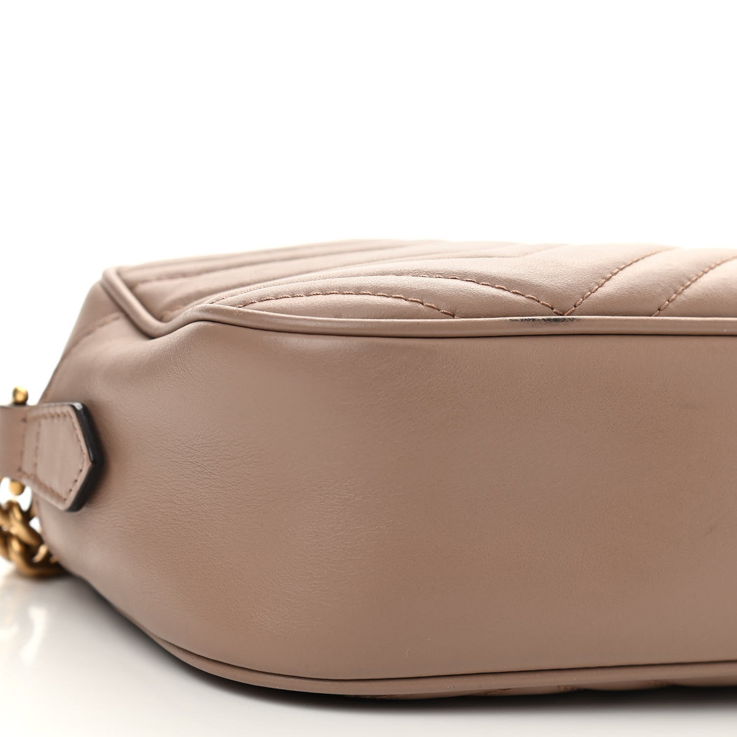 Gucci Calfskin Matelasse Small GG Marmont Chain Shoulder Bag Porcelain Rose 9 of 12