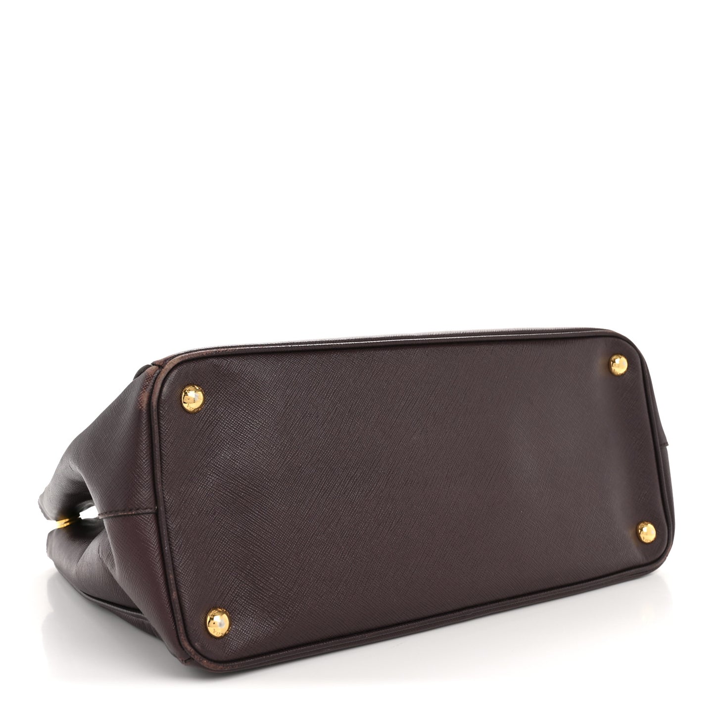 Saffiano Lux Medium Double Zip Tote Bordeaux