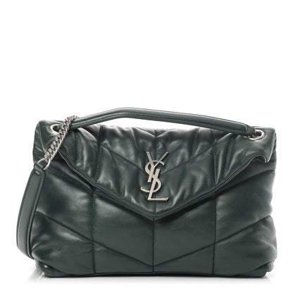 Saint Laurent Lambskin Quilted Small Loulou Puffer Monogram Chain Satchel 1 of 5