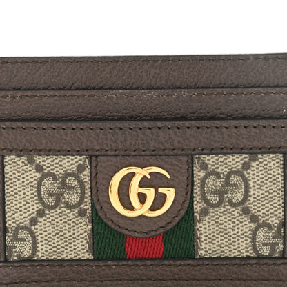 Gucci GG Supreme Monogram Ophidia Card Holder Brown 7 of 9