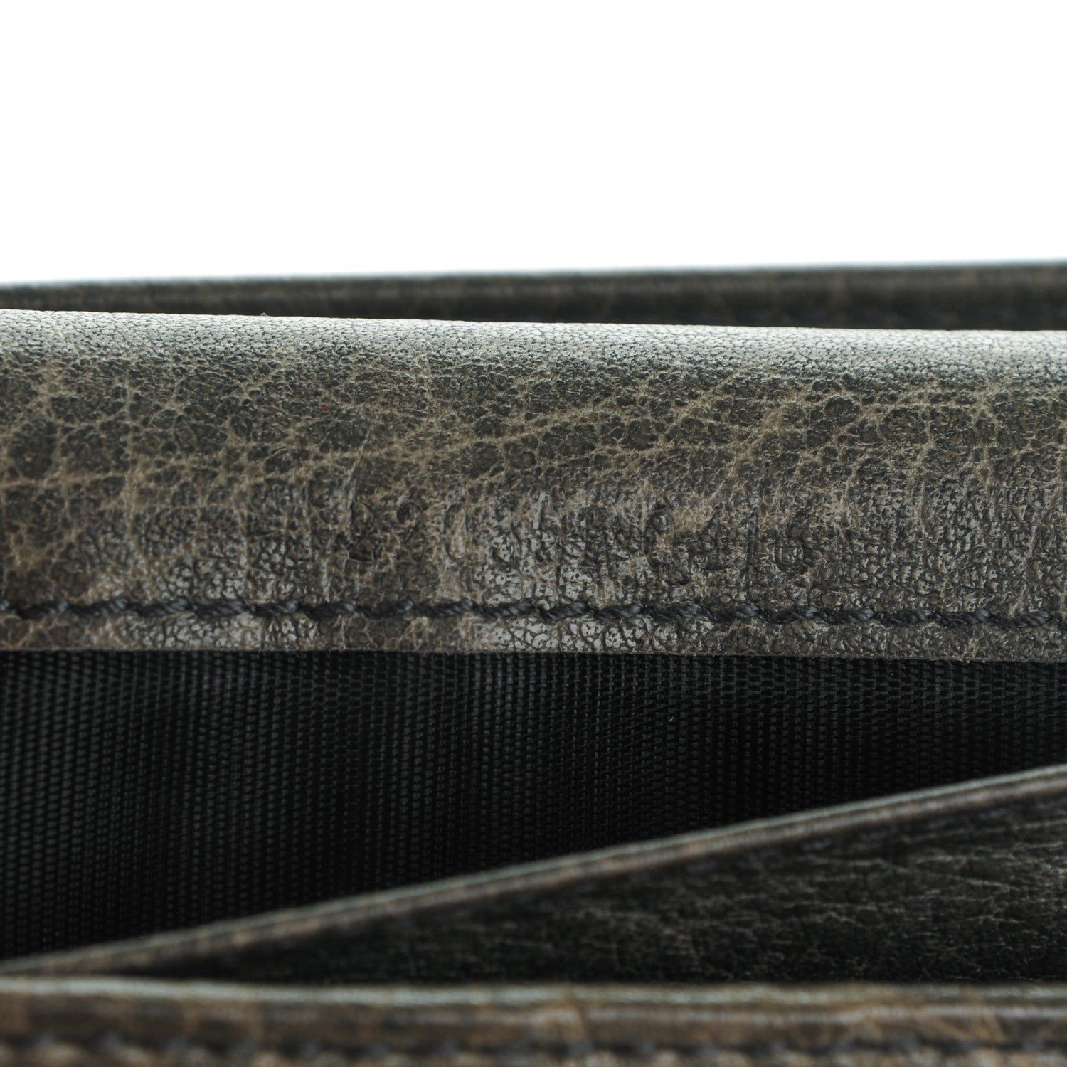 Gucci Guccissima Piston Lock Continental Wallet Grey 7 of 7