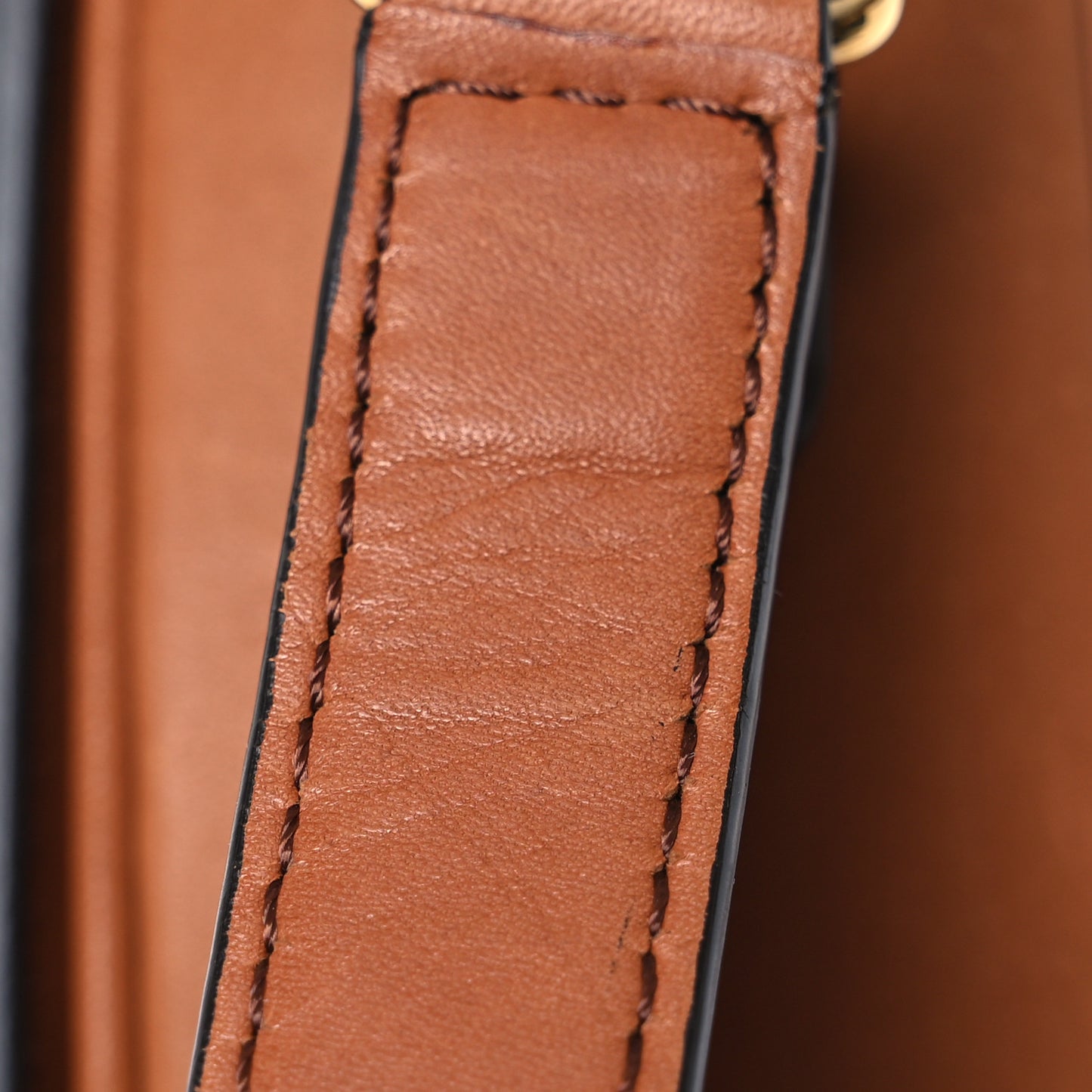 Textile Calfskin Teen Triomphe Bag Natural Tan