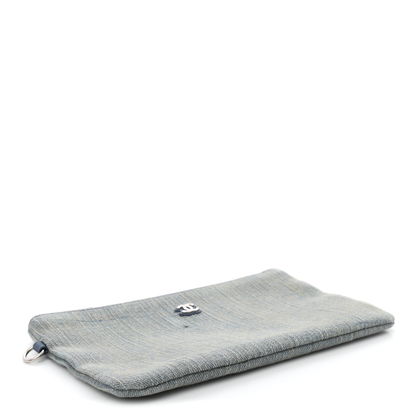 Denim Chanel 22 Removable Pouch Blue