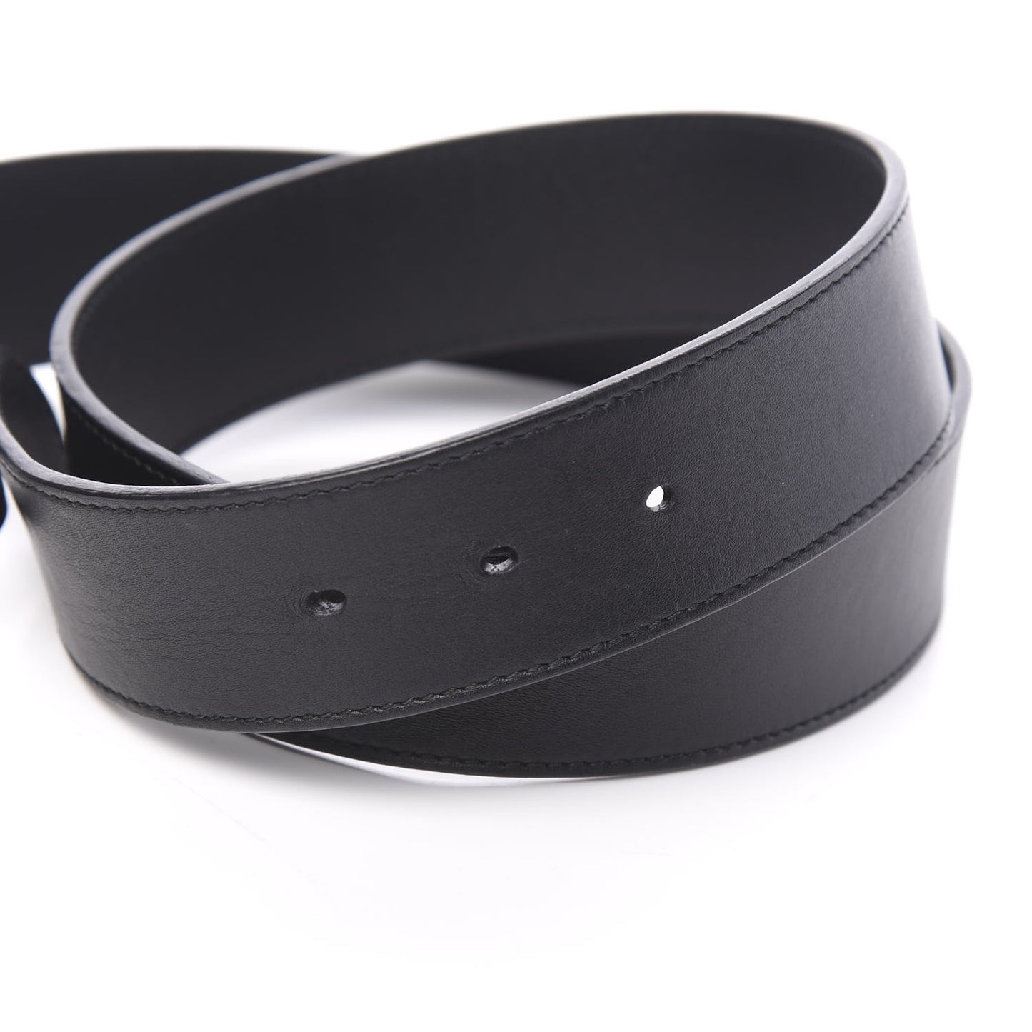 Calfskin Crystal Double G 40mm Belt 90 36 Black Multicolor