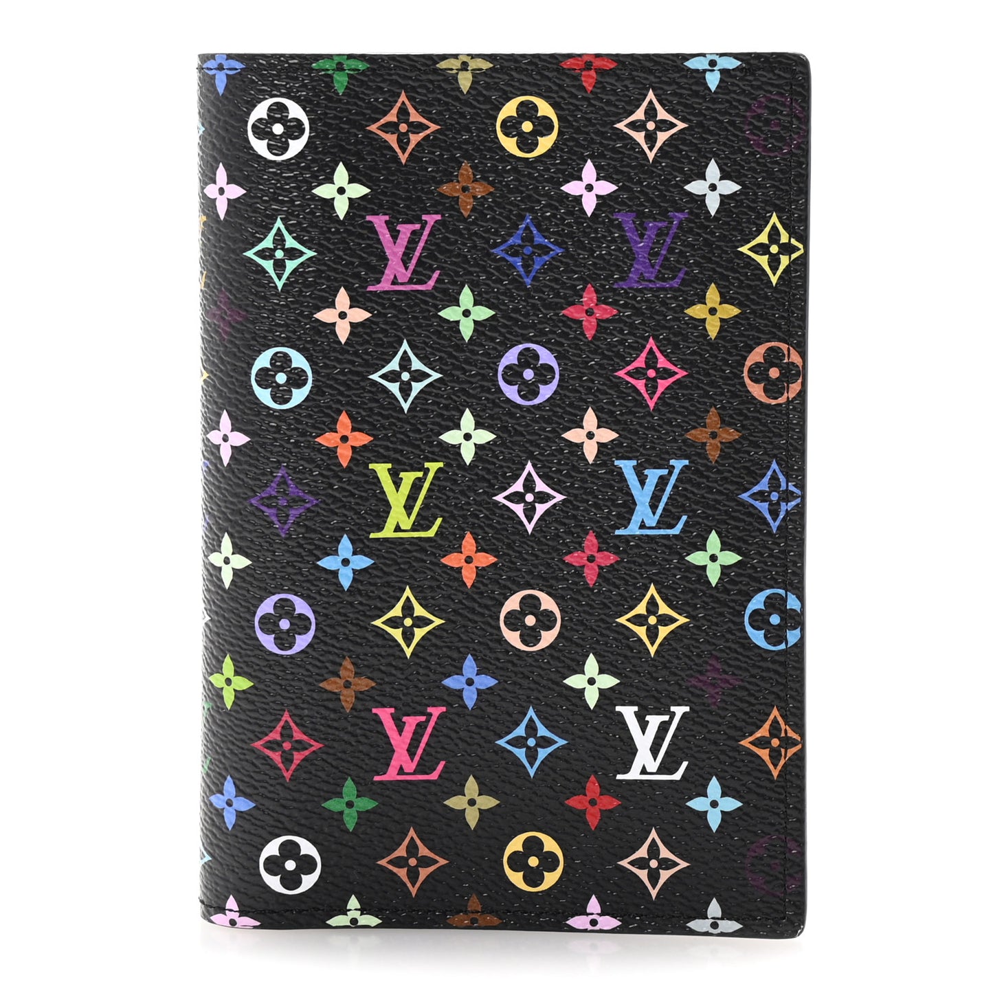 LV X TM Monogram Multicolor Passport Cover Black