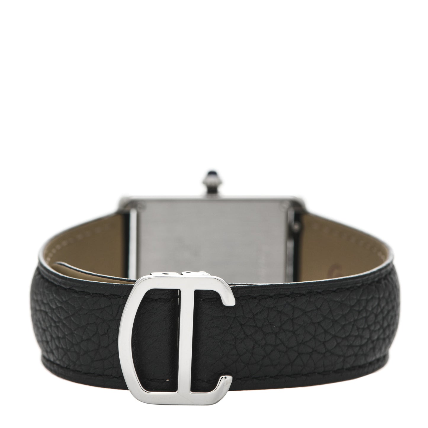 Stainless Steel Calfskin 27mm Tank Solo Quartz Watch