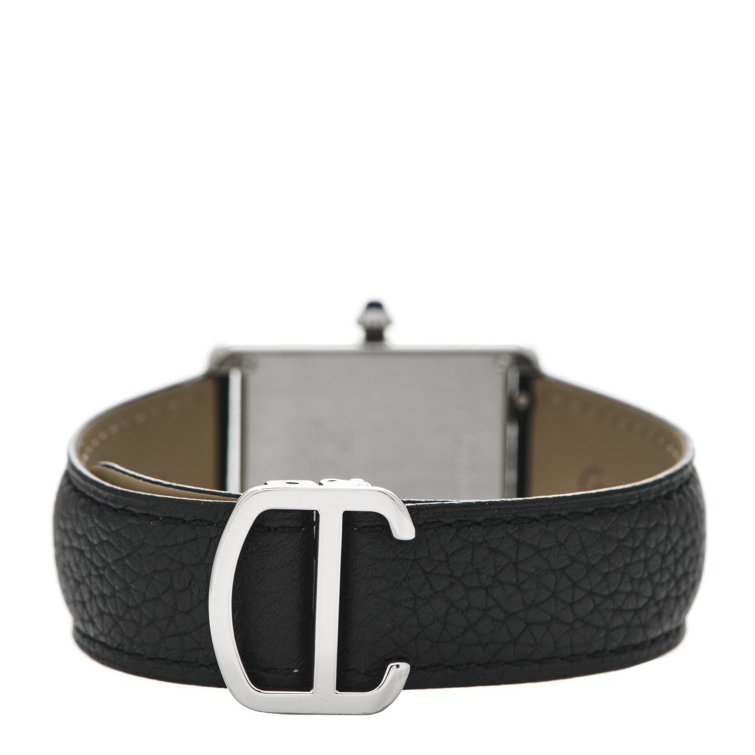 Cartier Stainless Steel Calfskin 27mm Tank Solo Quartz Watch 3 of 5