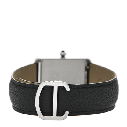 Cartier Stainless Steel Calfskin 27mm Tank Solo Quartz Watch 3 of 5