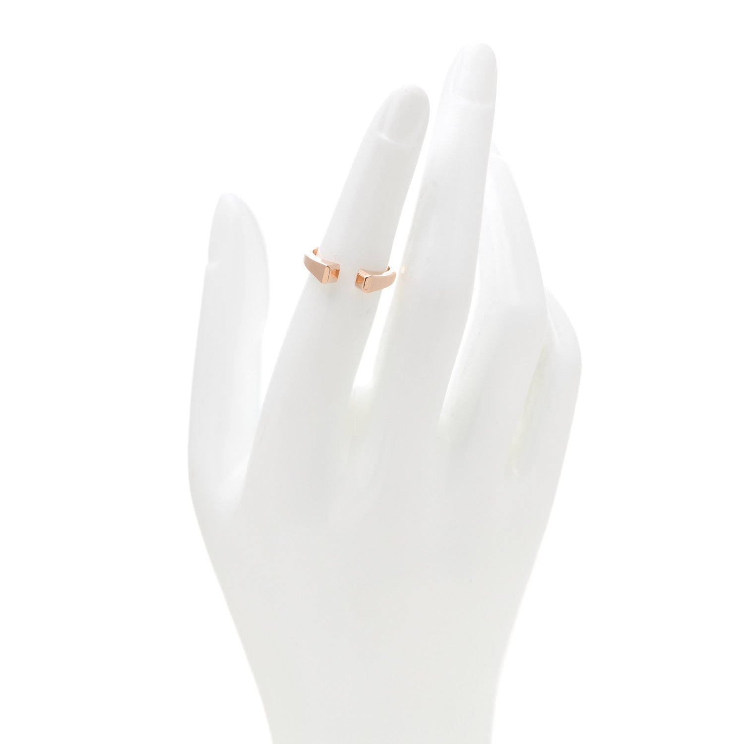 Hermes 18K Rose Gold PM Clou de Forge Ring 50 5.25 2 of 8