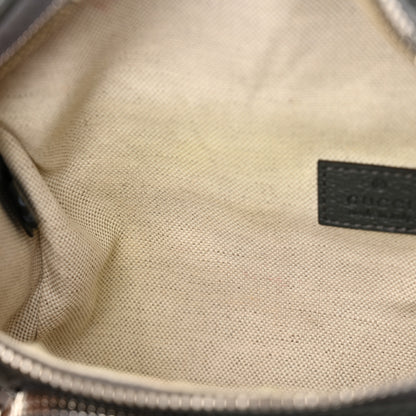 Gucci GG Supreme Monogram Textured Dollar Calfskin Ophidia Belt Bag Grey Black Graphite Grey 11 of 14