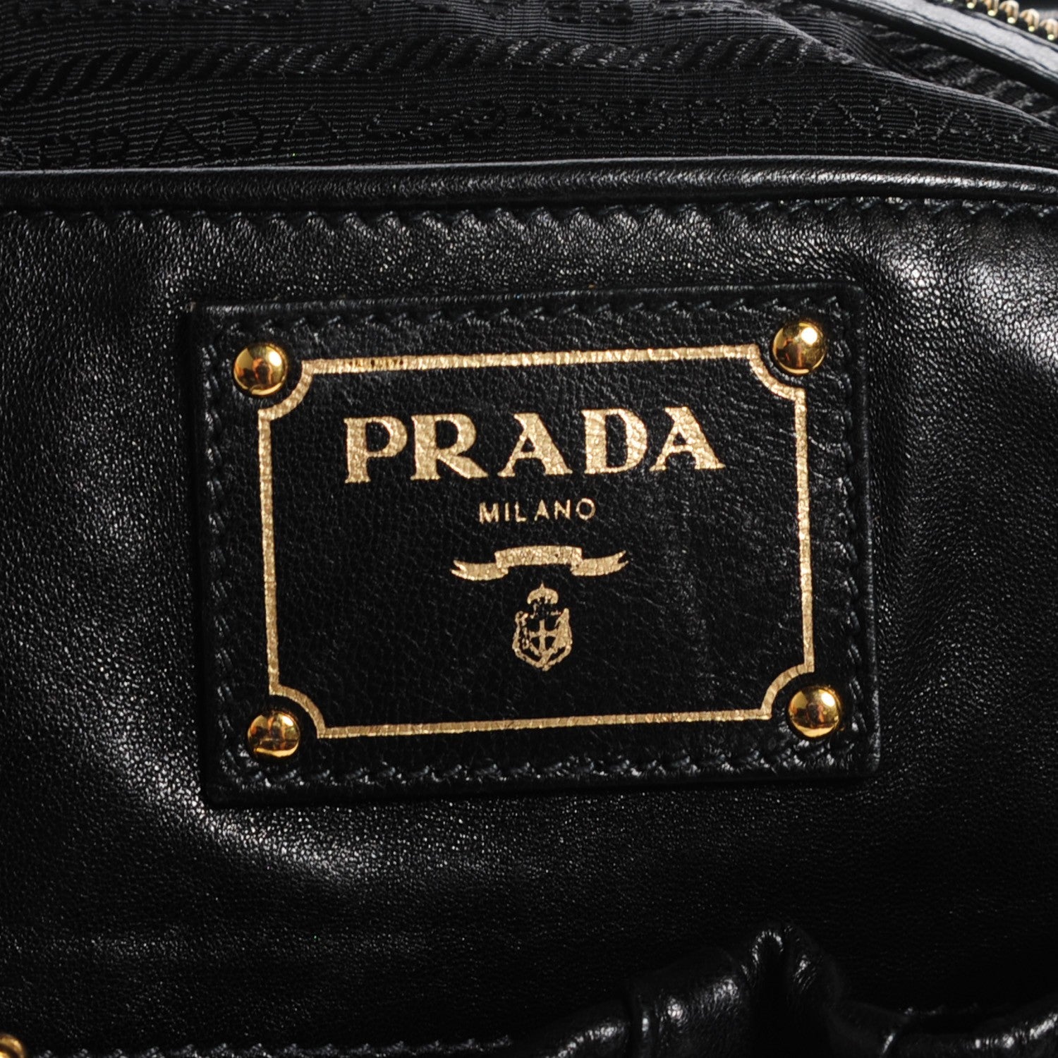 Prada Nappa Gaufre Tote Nero Black 7 of 10