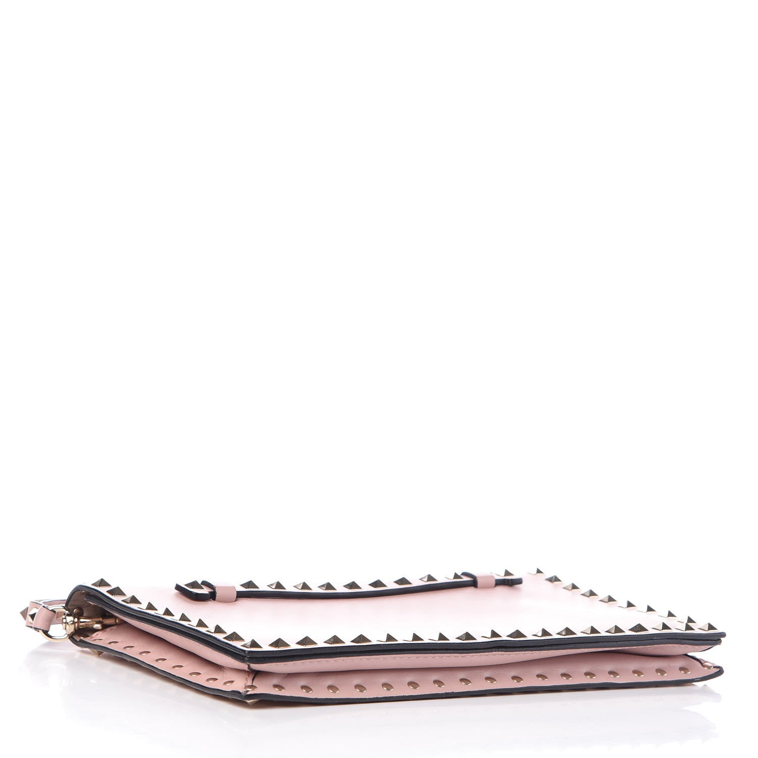 Valentino Garavani Nappa Rockstud Wristlet Clutch Water Rose 4 of 12