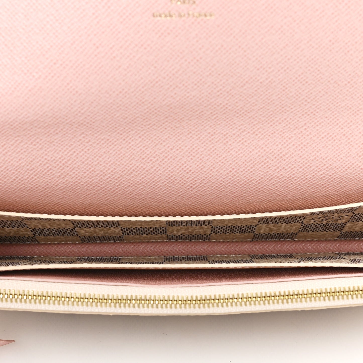 Damier Azur Emilie Wallet Rose Ballerine