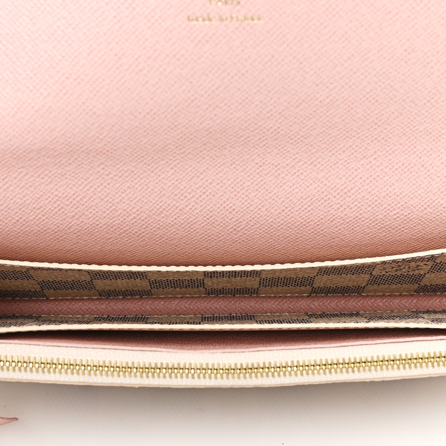 Louis Vuitton Damier Azur Emilie Wallet Rose Ballerine 5 of 9