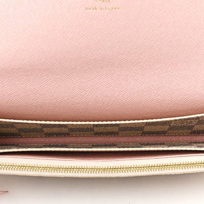 Louis Vuitton Damier Azur Emilie Wallet Rose Ballerine 5 of 9